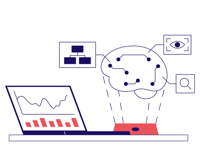 AI-powered automation illustration